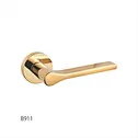 Minimalist PVD Gold Door Handles
